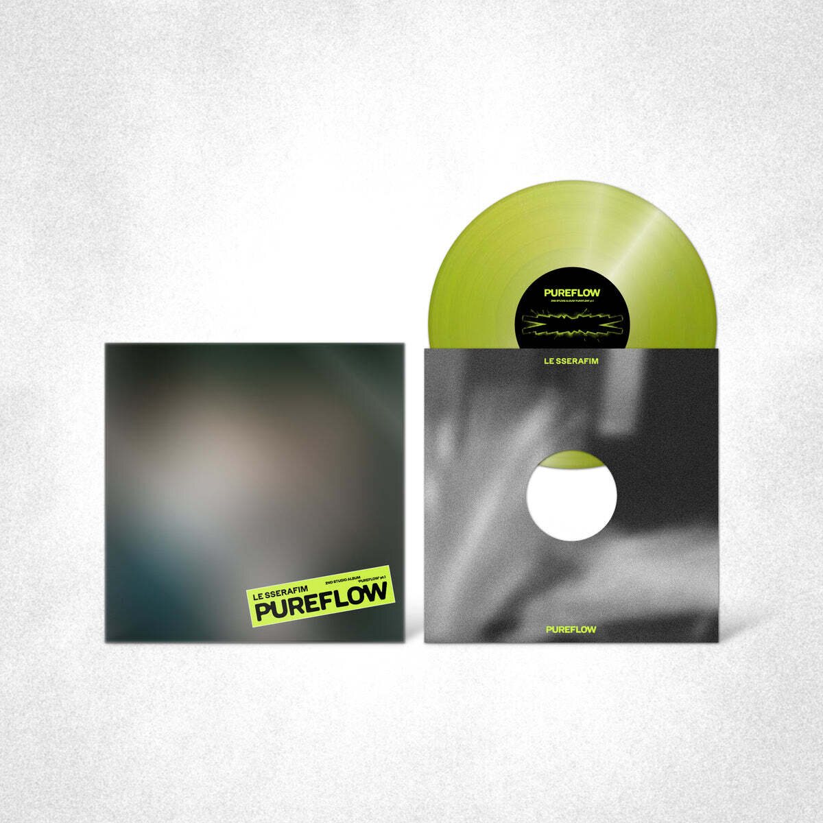 LE SSERAFIM – 2nd Studio Album 'PUREFLOW' Pt.1 LP (Electric Yellow Glitter Ver.)