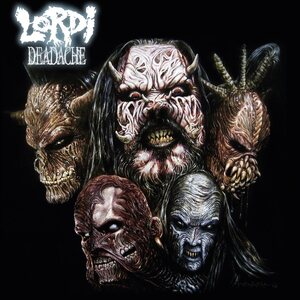 Lordi – Deadache LP Silver and black marbled Vinyl