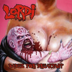 LORDI – Babez For Breakfast LP Blood red & black marbled Vinyl